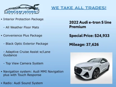 Photos of 2022 Audi e-tron Sportback S line Premium for sale in Charlotte, NC at Dream Work Automotive