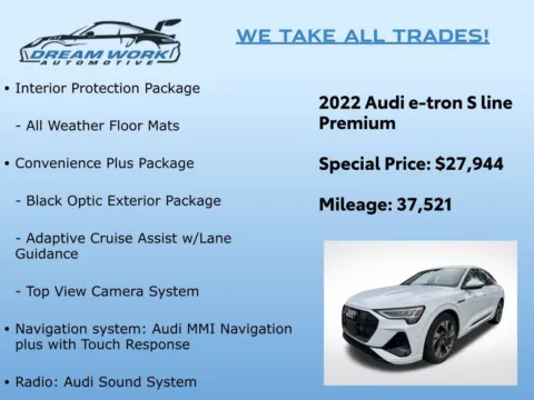 Photos of 2022 Audi e-tron Sportback S line Premium for sale in Charlotte, NC at Dream Work Automotive