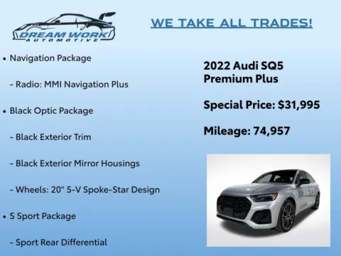 Photos of 2022 Audi SQ5 Sportback Premium Plus for sale in Charlotte, NC at Dream Work Automotive
