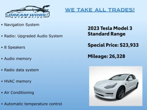 Photos of 2023 Tesla Model 3 for sale in Charlotte, NC at Dream Work Automotive