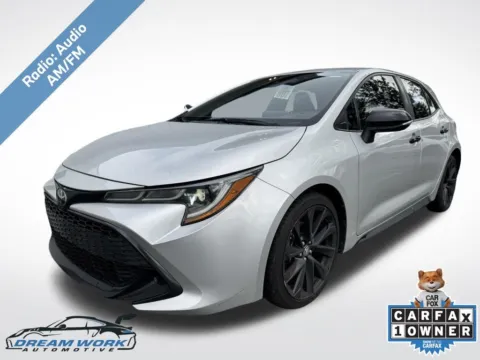 Silver 2020 Toyota Corolla Hatchback SE Nightshade Edition for sale in Charlotte, NC