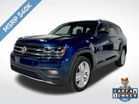 Blue 2019 Volkswagen Atlas 3.6L V6 SE for sale in Charlotte, NC