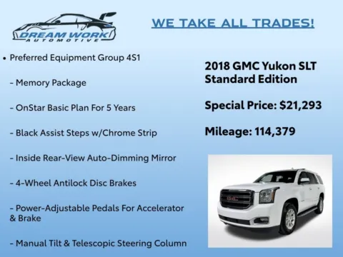 Photos of 2018 GMC Yukon SLT Standard Edition for sale in Charlotte, NC at Dream Work Automotive