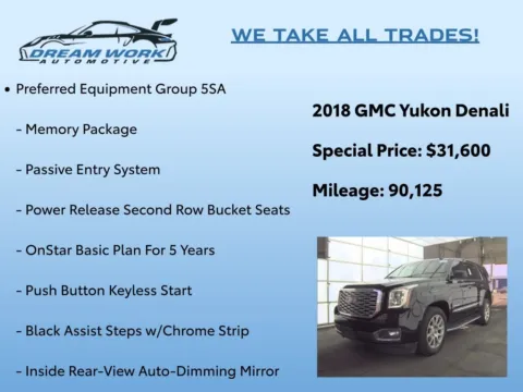 Photos of 2018 GMC Yukon Denali for sale in Charlotte, NC at Dream Work Automotive