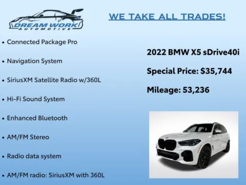 Photos of 2022 BMW X5 sDrive40i for sale in Charlotte, NC at Dream Work Automotive