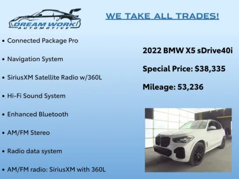 Photos of 2022 BMW X5 sDrive40i for sale in Charlotte, NC at Dream Work Automotive