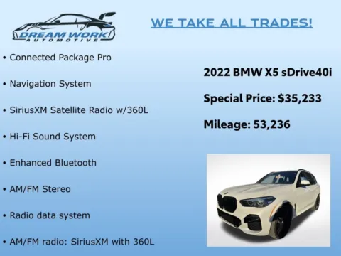 Photos of 2022 BMW X5 sDrive40i for sale in Charlotte, NC at Dream Work Automotive