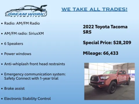 Photos of 2022 Toyota Tacoma SR5 for sale in Charlotte, NC at Dream Work Automotive