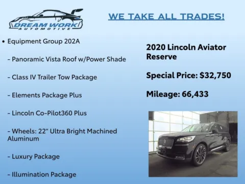 Photos of 2020 Lincoln Aviator Reserve for sale in Charlotte, NC at Dream Work Automotive