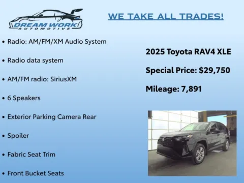 Photos of 2025 Toyota RAV4 XLE for sale in Charlotte, NC at Dream Work Automotive