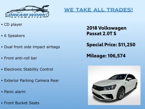 Photos of 2018 Volkswagen Passat 2.0T S for sale in Charlotte, NC at Dream Work Automotive