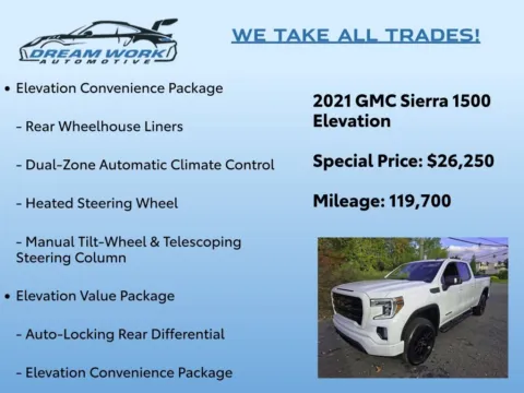 Photos of 2021 GMC Sierra 1500 Elevation for sale in Charlotte, NC at Dream Work Automotive