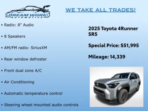 Photos of 2025 Toyota 4Runner TRD Sport for sale in Charlotte, NC at Dream Work Automotive