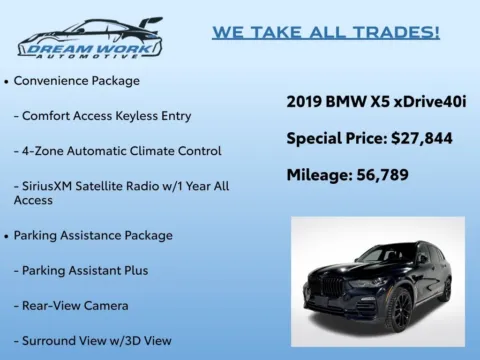 Photos of 2019 BMW X5 xDrive40i for sale in Charlotte, NC at Dream Work Automotive