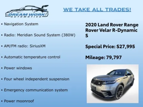 Photos of 2020 Land Rover Range Rover Velar P250 R-Dynamic S for sale in Charlotte, NC at Dream Work Automotive