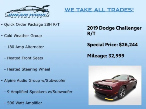 Photos of 2019 Dodge Challenger R/T for sale in Charlotte, NC at Dream Work Automotive