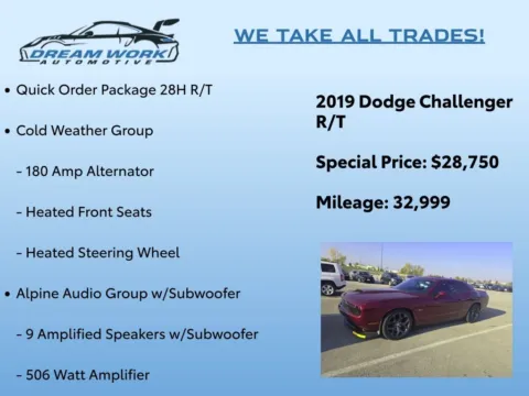 Photos of 2019 Dodge Challenger R/T for sale in Charlotte, NC at Dream Work Automotive