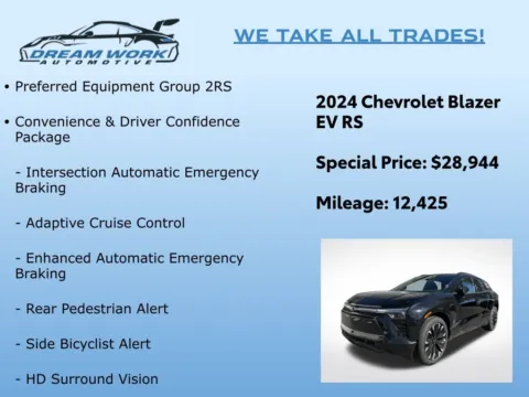 Photos of 2024 Chevrolet Blazer EV RS for sale in Charlotte, NC at Dream Work Automotive