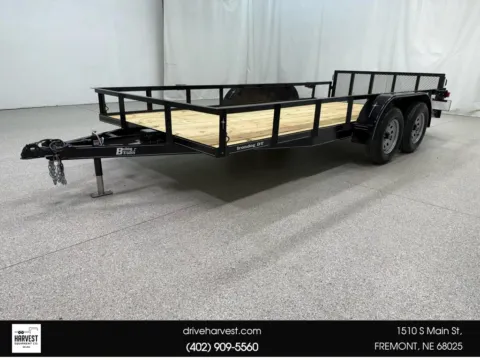 Black 2025 Bulldog Trailers 7X16 7K Irondog Dove with 2' Gate for sale in Fremont, NE