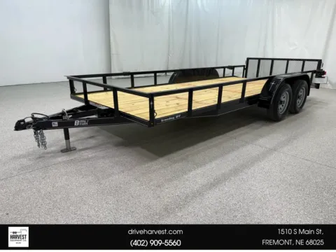 Black 2025 Bulldog Trailers 7X18 7K Irondog Dove with 2' Gate for sale in Fremont, NE
