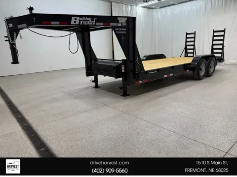 Black 2025 BULLDOG TRAILERS GOOSENECK 7x20 14K EQUIPMENT DOVE for sale in Fremont, NE
