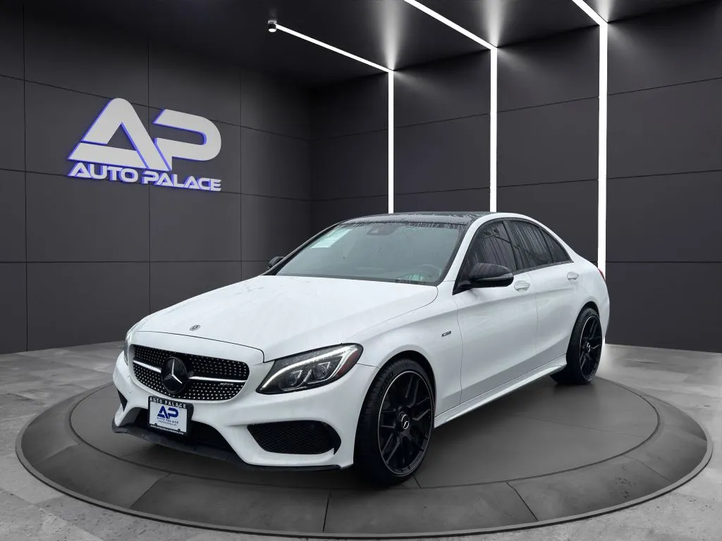 White 2016 MERCEDES-BENZ C-CLASS C450 4MATIC AMG for sale in Columbus, OH