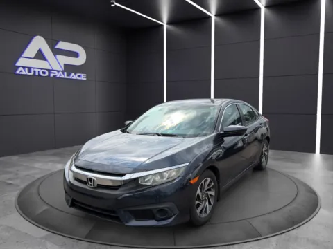 Blue 2017 HONDA CIVIC EX for sale in Columbus, OH