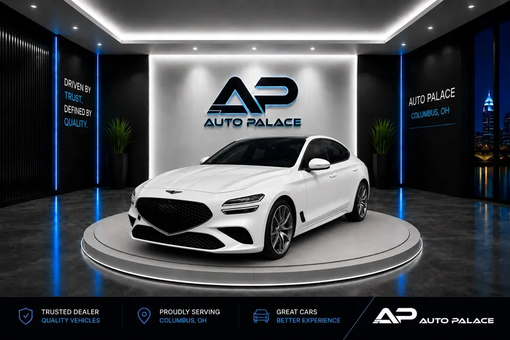 White 2022 GENESIS G70 PRESTIGE BROWN LEATHER CLEAN for sale in Columbus, OH