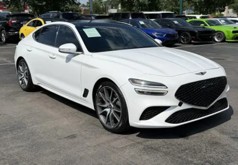 Another view of 2022 GENESIS G70 PRESTIGE BROWN LEATHER CLEAN for sale in Columbus, OH at Auto Palace