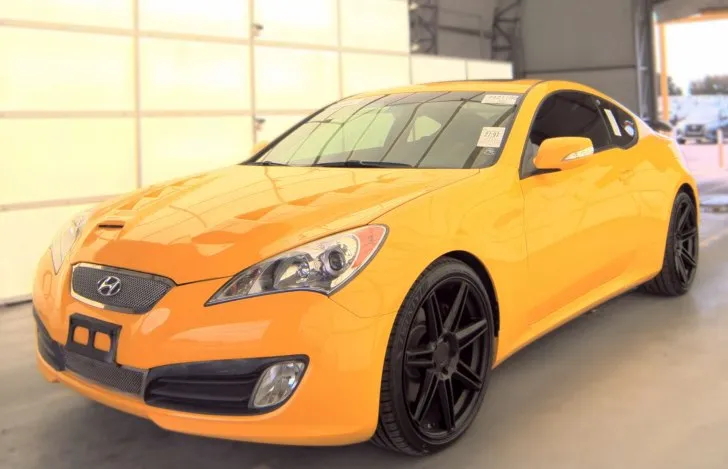Yellow 2011 HYUNDAI GENESIS COUPE 3.8L for sale in Columbus, OH