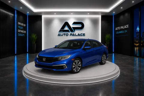 Blue 2021 HONDA CIVIC LX for sale in Columbus, OH