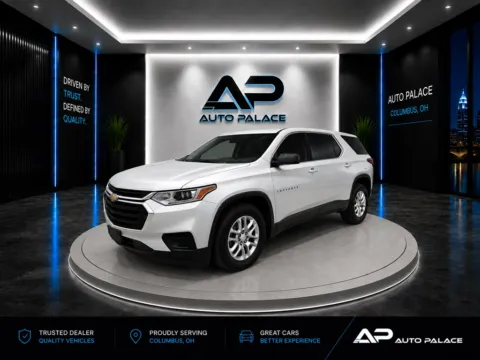 Silver 2021 CHEVROLET TRAVERSE LS for sale in Columbus, OH
