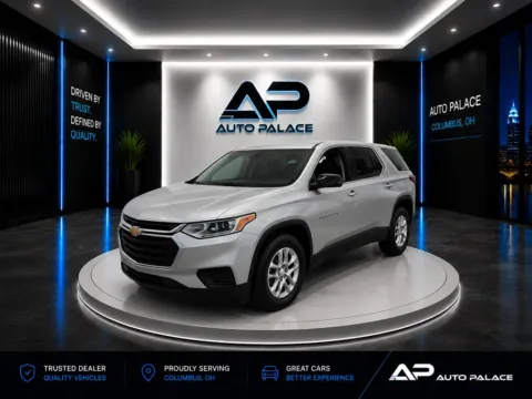 Silver 2021 CHEVROLET TRAVERSE LS 3RD ROW CLEAN GREAT VALUE for sale in Columbus, OH
