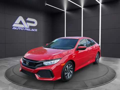 Red 2018 HONDA CIVIC LX for sale in Columbus, OH