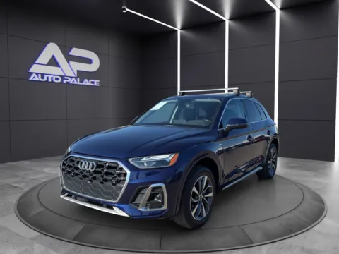 Blue 2023 AUDI Q5 PREMIUM PLUS 45 KBB VALUE 31K for sale in Columbus, OH