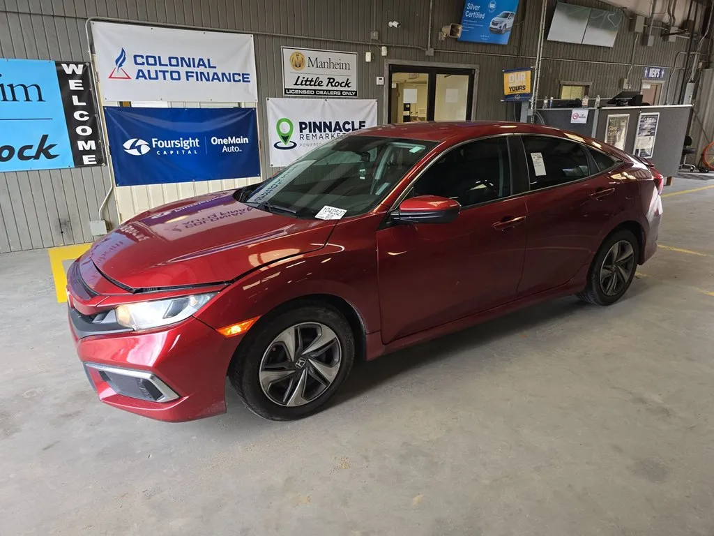 Red 2020 HONDA CIVIC LX for sale in Columbus, OH