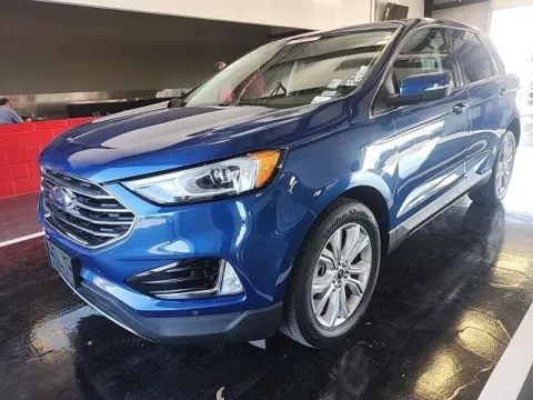 Blue 2022 FORD EDGE TITANIUM KBB VALUE 23K WOW for sale in Columbus, OH
