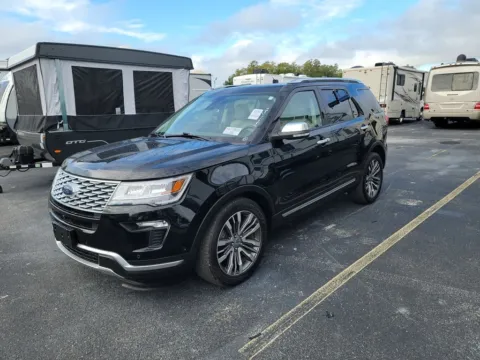 Black 2018 FORD EXPLORER PLATINUM for sale in Columbus, OH