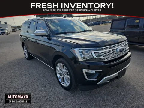 Black 2018 Ford Expedition Max Platinum for sale in Summerville, SC