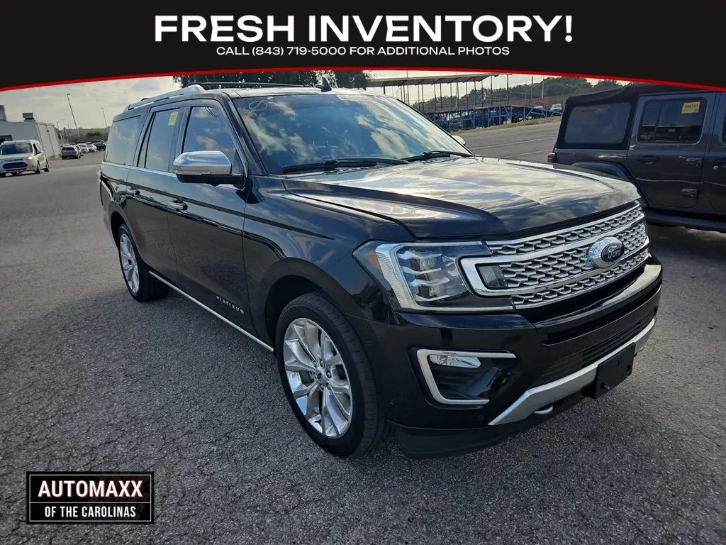 Black 2018 Ford Expedition Max Platinum for sale in Summerville, SC