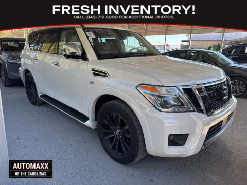 White 2019 Nissan Armada Platinum for sale in Summerville, SC