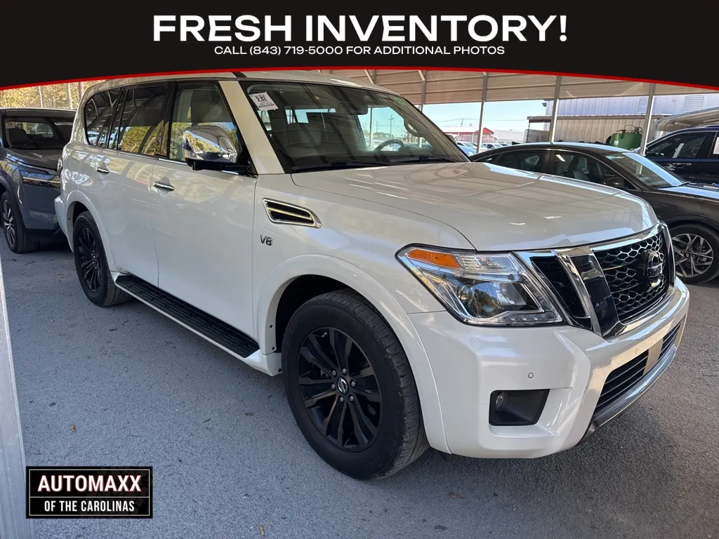 White 2019 Nissan Armada Platinum for sale in Summerville, SC