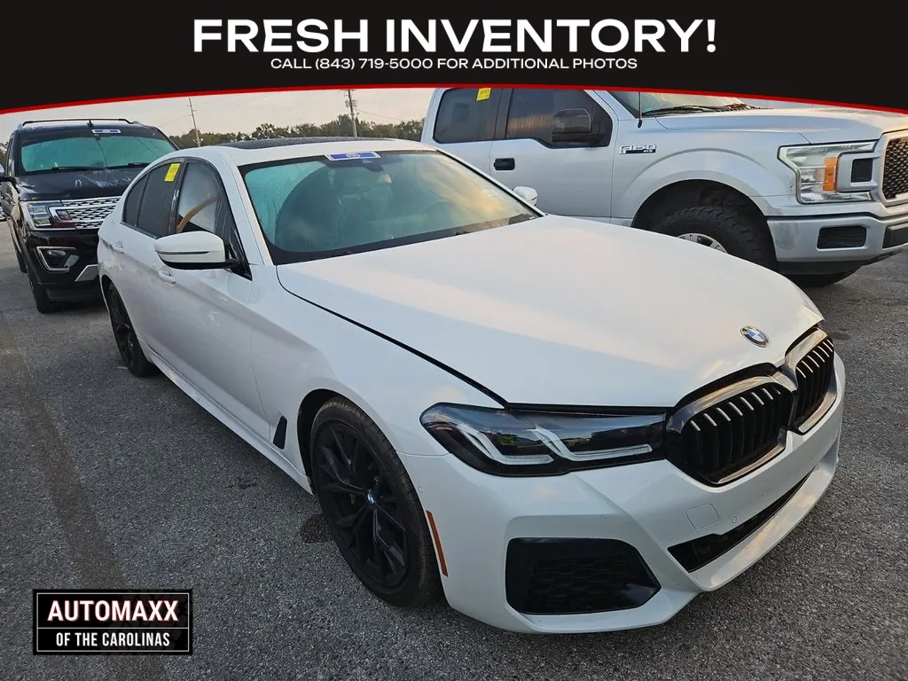 White 2021 BMW 5 Series 530i for sale in Summerville, SC