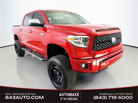 Red 2020 Toyota Tundra Platinum for sale in Summerville, SC