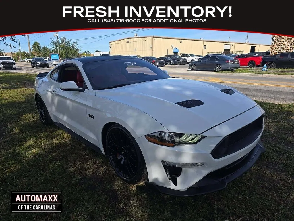White 2018 Ford Mustang GT Premium for sale in Summerville, SC
