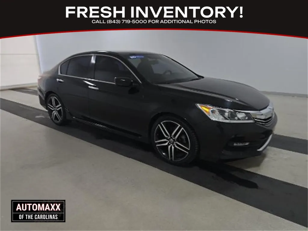 Black 2017 Honda Accord Sport for sale in Summerville, SC