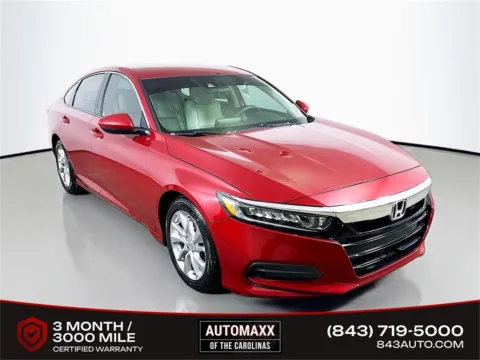 Red 2018 Honda Accord LX for sale in Summerville, SC