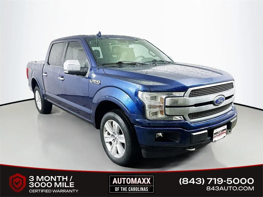 Blue 2018 Ford F-150 Platinum for sale in Summerville, SC