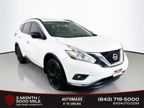 White 2017 Nissan Murano Platinum for sale in Summerville, SC