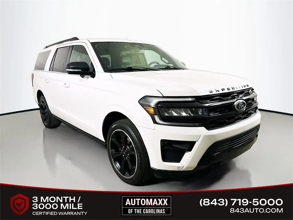 White 2022 Ford Expedition Max Limited for sale in Summerville, SC